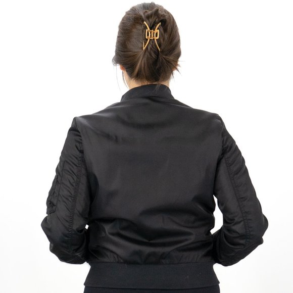 Babaton - Black Bomber Jacket - Picture 2 of 3